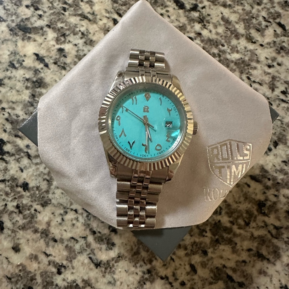 Light Blue with Silver Rolls-Timi Watch